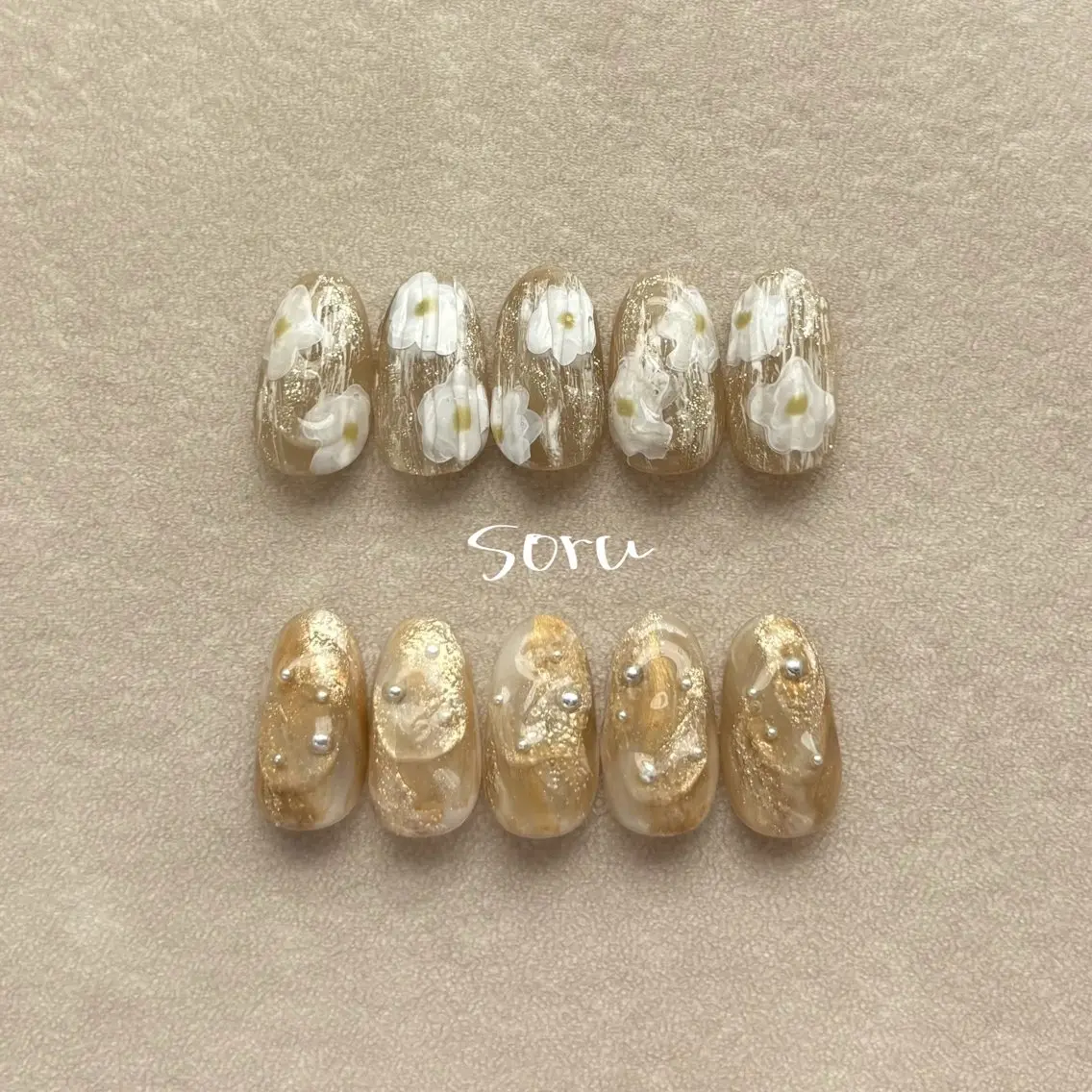 ネイル 春ネイル nail salon soruのネイルデザイン