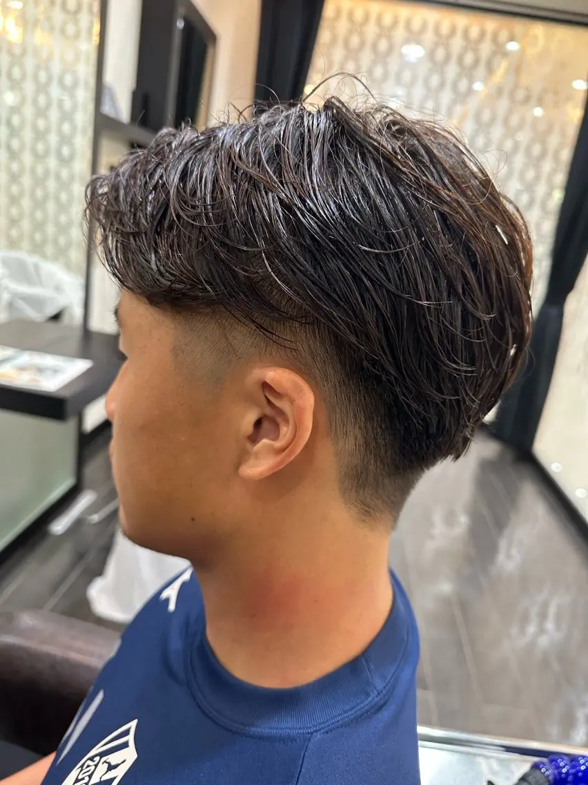 メンズ ナチュラルヘア 神田一瑳のヘアスタイル
