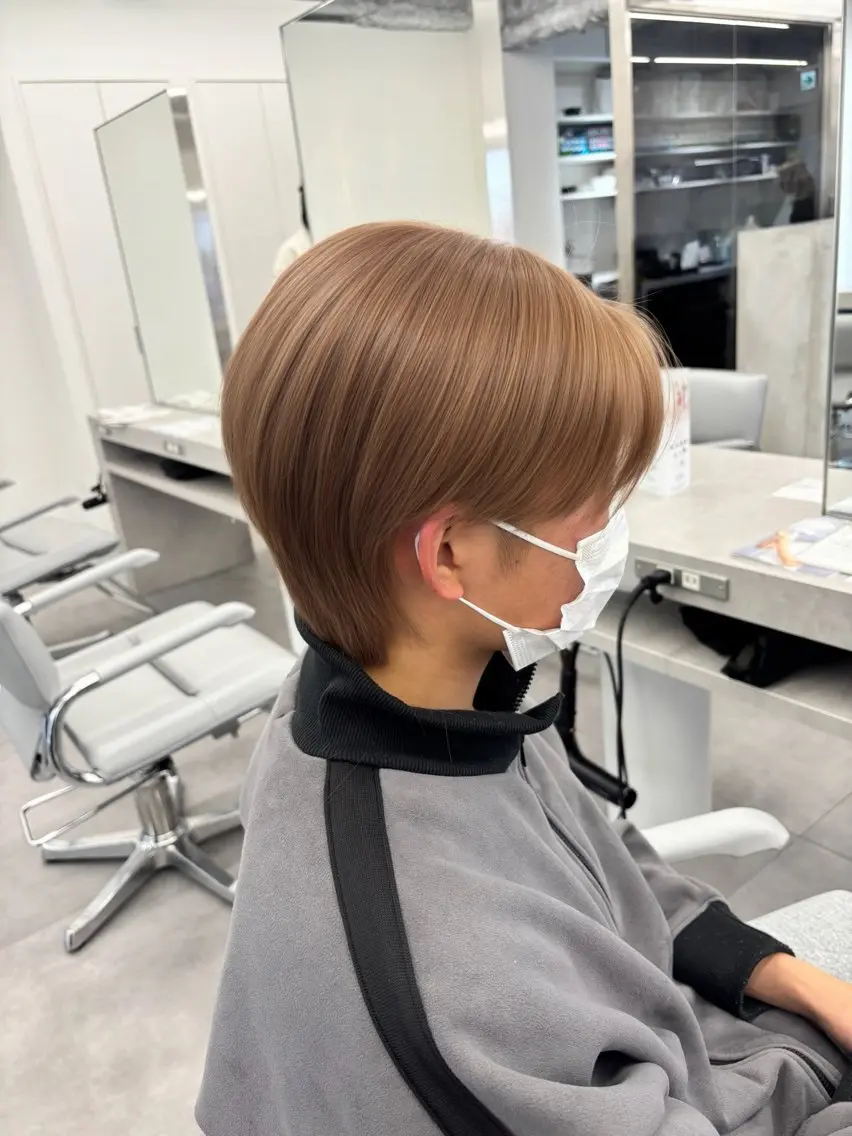カラー メンズ ヘアカラー 🧸🎀ブリーチ ‪栄🎀🧸かのんのヘアスタイル
