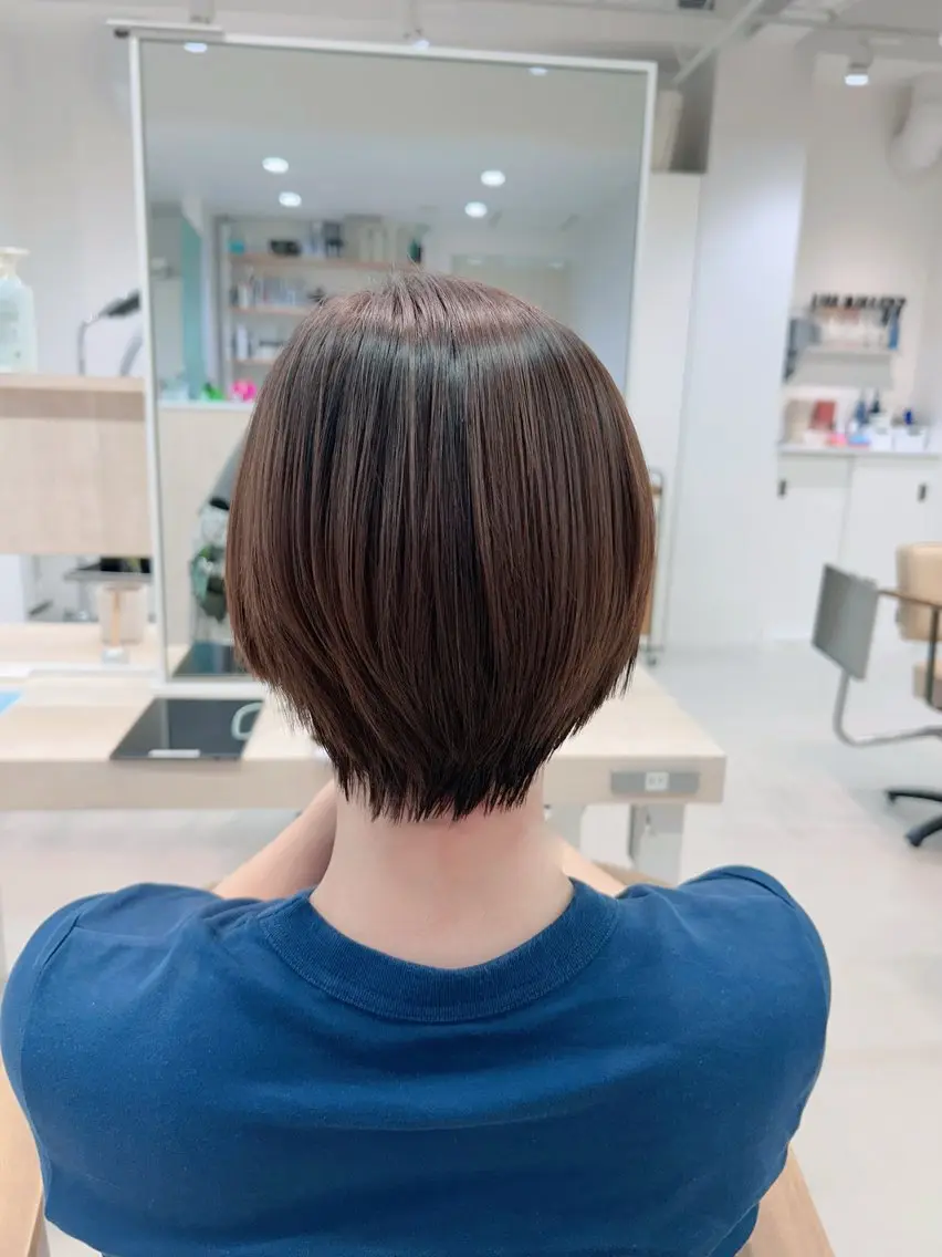 ショート カラー 縮毛矯正 chie/お悩み改善 /大人女性◎のヘアスタイル