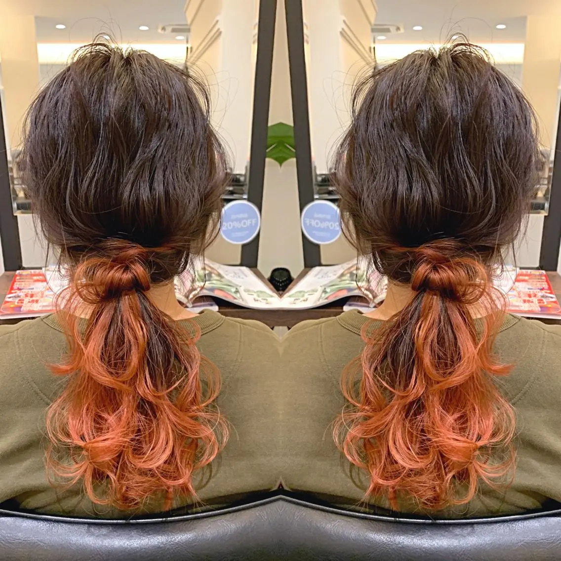 セミロング カラー ヘアアレンジ 伊藤 裕貴のヘアスタイル