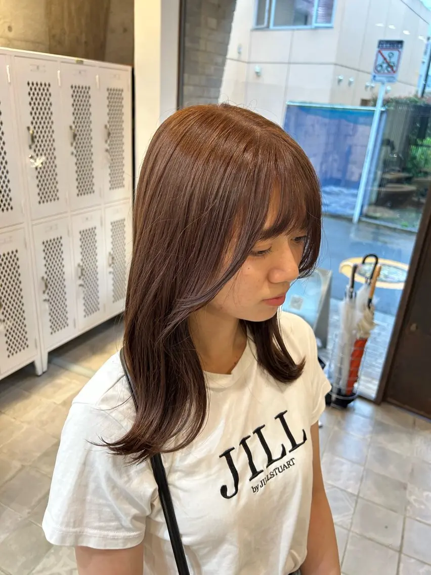 ミディアム ヘアカラー 似合わせカット&艶 カラー🤍ヒナタ🤍のヘアスタイル