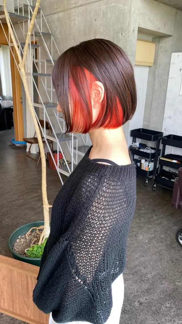 ショート カラー カット ヘアカラー トリートメント モリモト サナのヘアスタイル