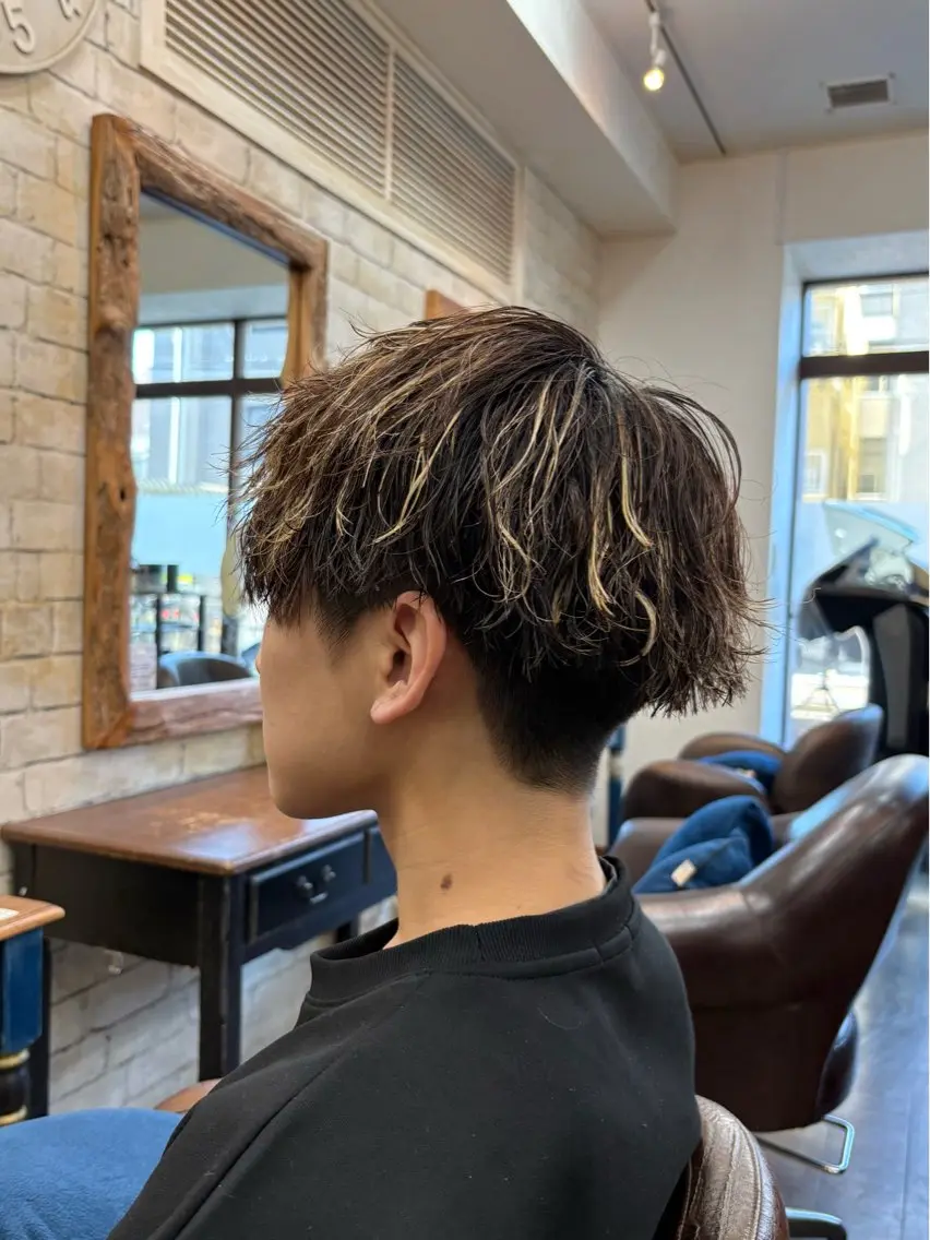 パーマ メンズ 💈直毛×ツイスパの プロ🥷清水真之介のヘアスタイル
