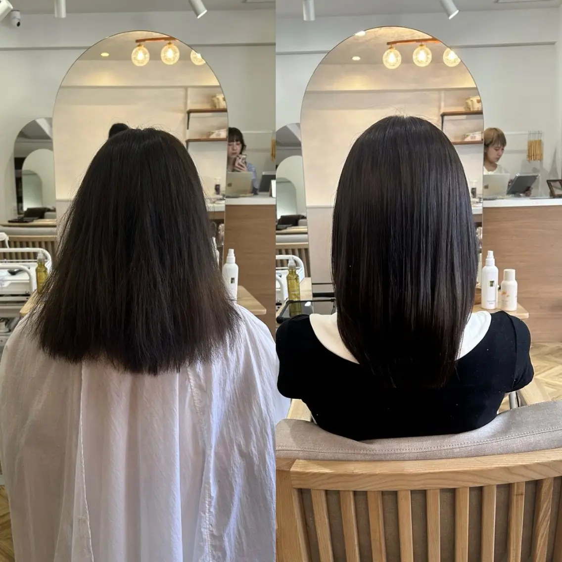 セミロング カット 縮毛矯正 櫻井園子🌸 縮毛矯正のヘアスタイル
