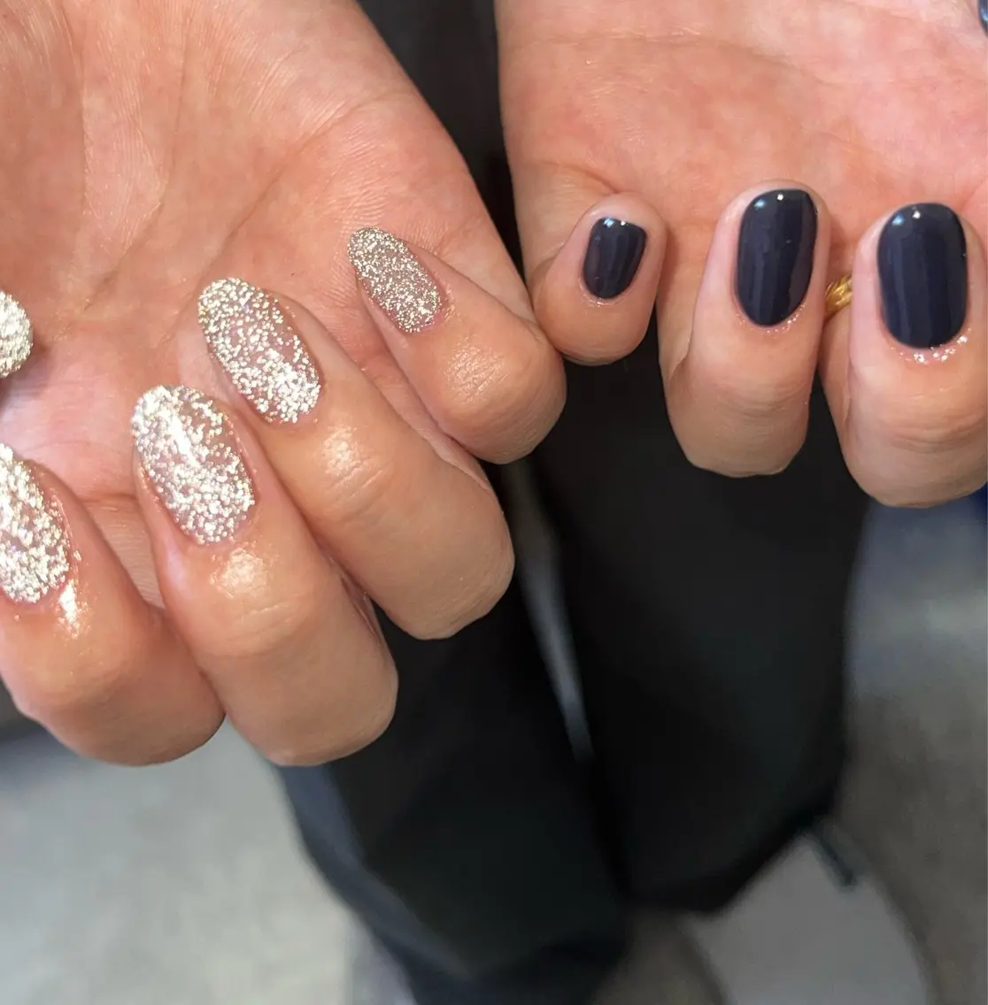 ネイル フラッシュネイル ジェルネイル ラメ(グリッター) ワンカラーネイル ハンドネイル tamu nail 金町のネイルデザイン