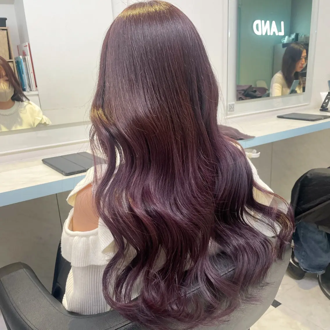 セミロング カラー カット ヘアカラー 【美髪矯正/絹髪】 🎀hinano🎀のヘアスタイル
