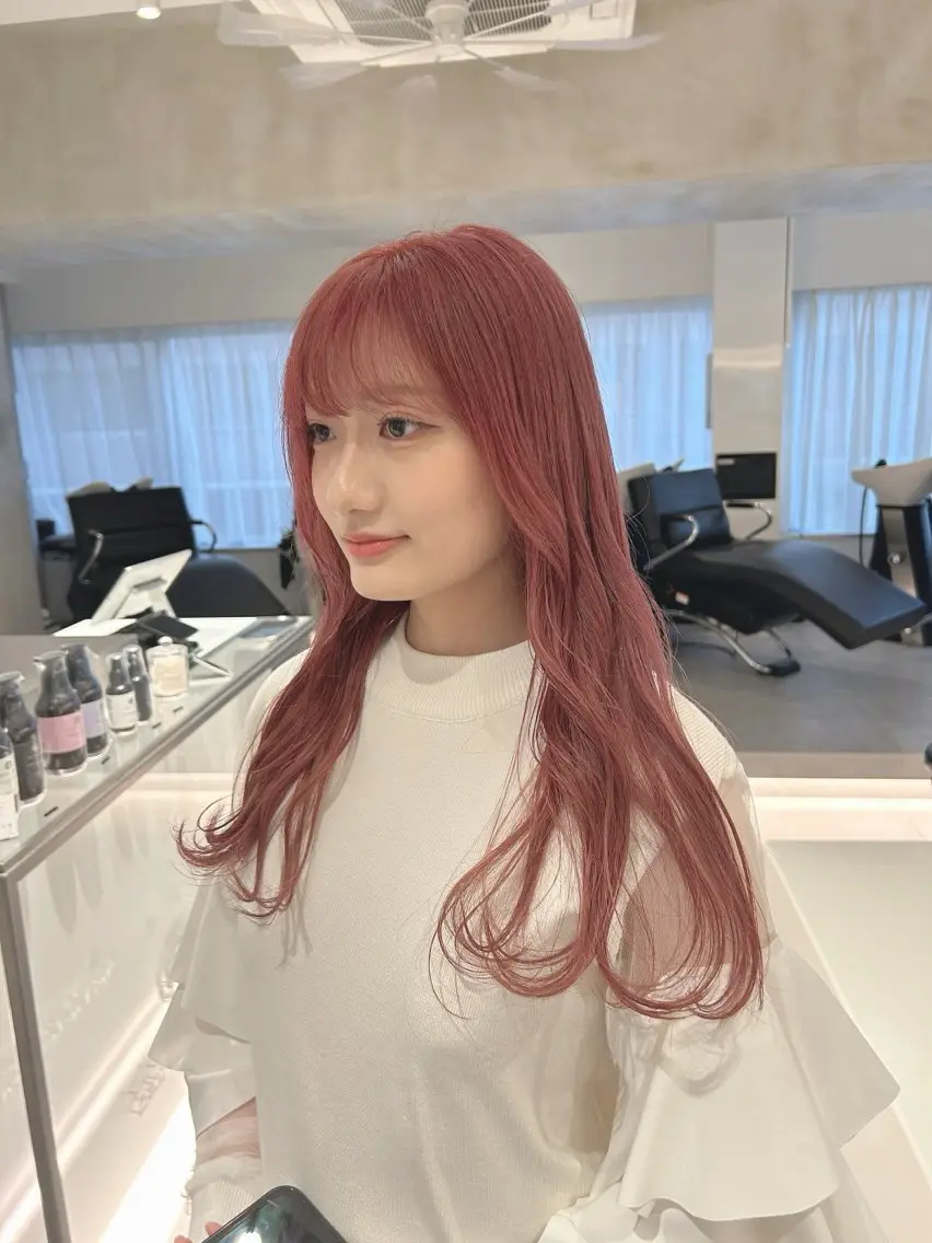 ロング カラー 🪞透け感&韓国ヘア 🪞honokaのヘアスタイル