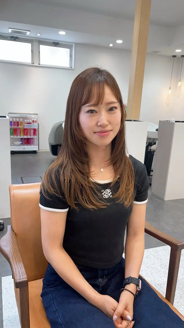ロング MIZUKI🫧ྀི 韓国ヘアAFLOATのヘアスタイル