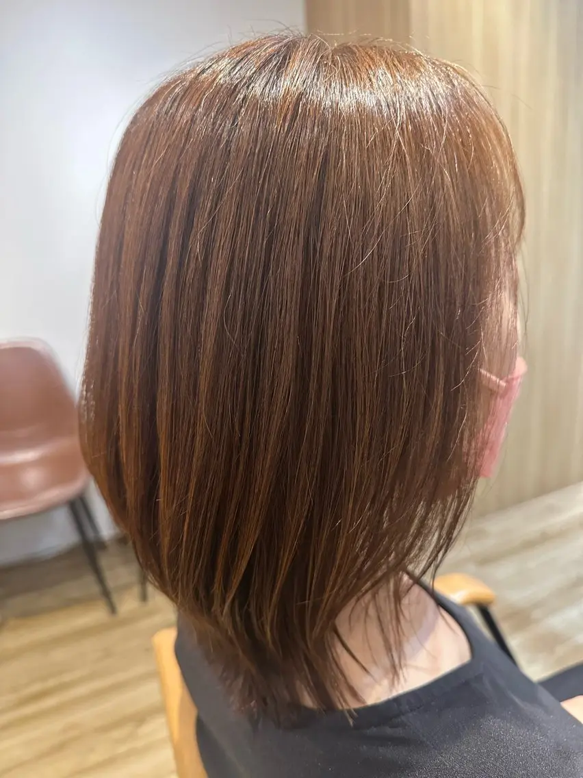 ミディアム カラー パーマ カット ヘアカラー 縮毛矯正 トリートメント ✨✂️Nori ✂️✨のヘアスタイル