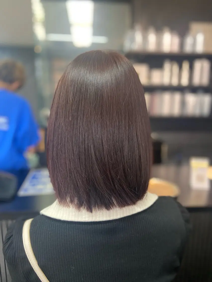 ミディアム ヘアカラー 北村 理奈のヘアスタイル