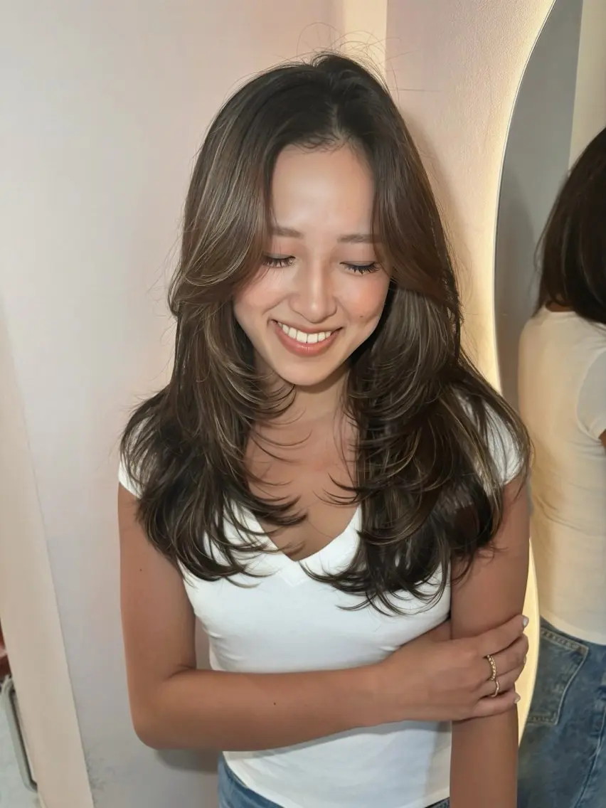カラー カット トリートメント YOLO 渋谷 NANAMIのヘアスタイル