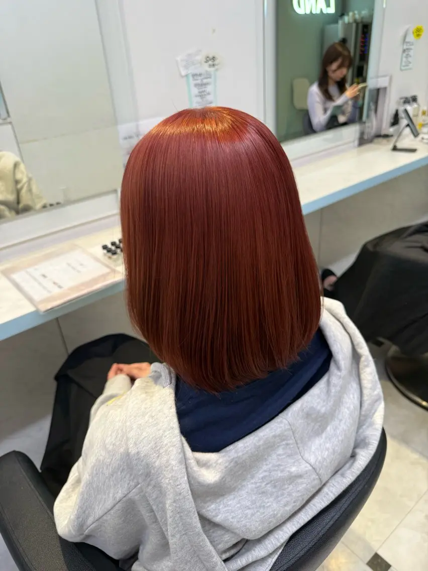 カラー ヘアカラー トリートメント ヘッドスパ ヘアセット 🇰🇷韓流暖色ヘア 🍒saaya🍒のヘアスタイル