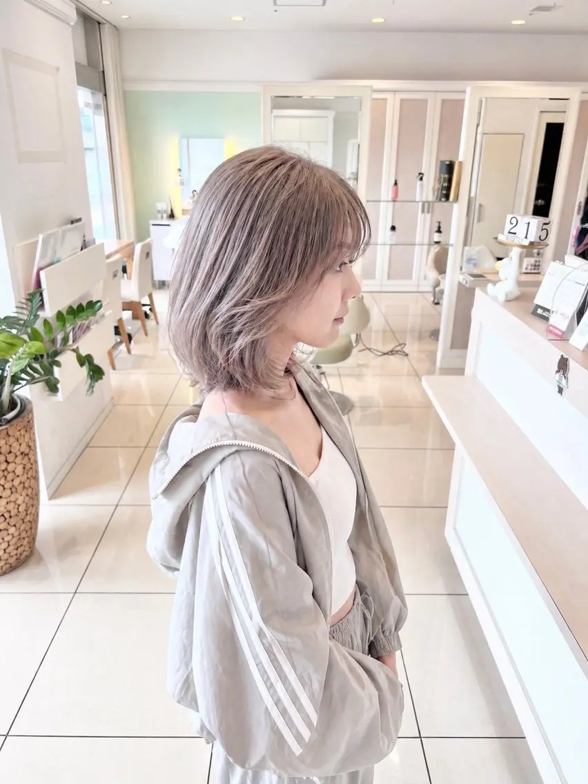ミディアム カラー カット ヘアカラー トリートメント 金子 直樹のヘアスタイル