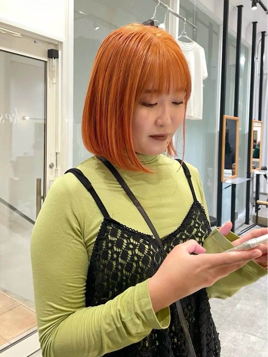 ショート カラー カット ヘアカラー トリートメント KAZU keshiki大名のヘアスタイル