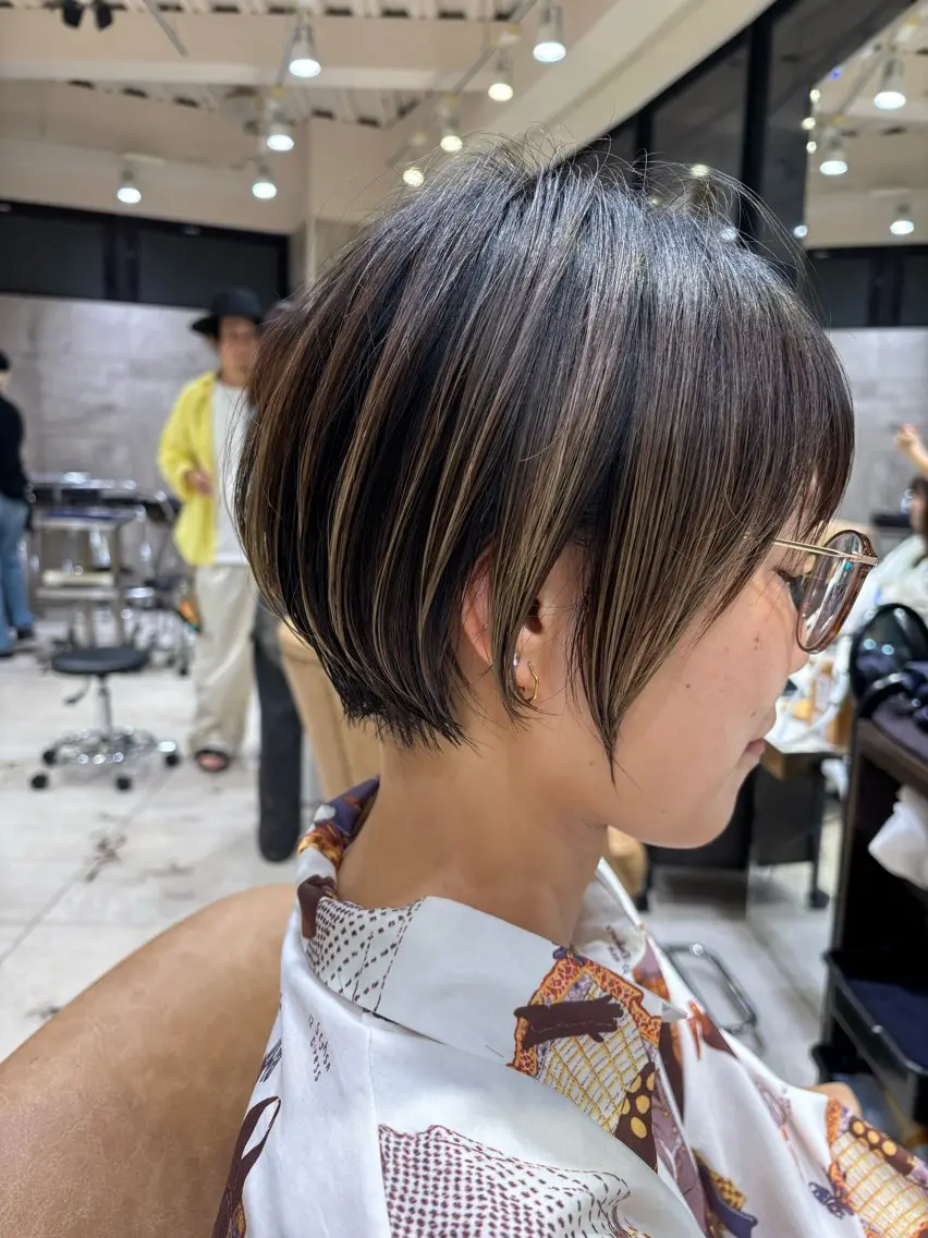 ショート 透明感カラー🌿‬ 似合わせ特化/‬荒砂のヘアスタイル