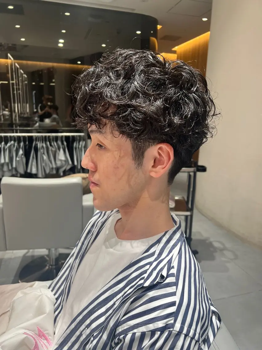 パーマ メンズ メンズパーマ kako ショート ボブのヘアスタイル