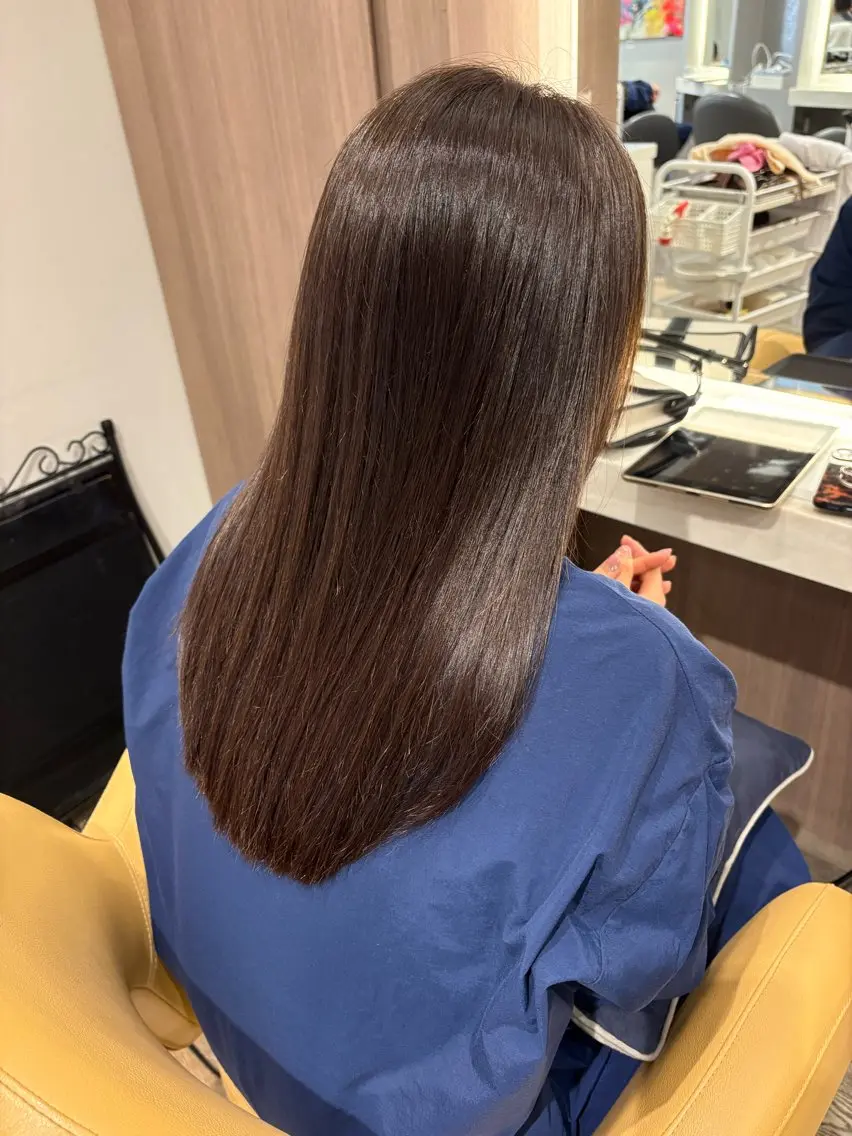 ロング カラー カット ヘアカラー トリートメント 白髪ぼかし大人メンズ 根本零のヘアスタイル