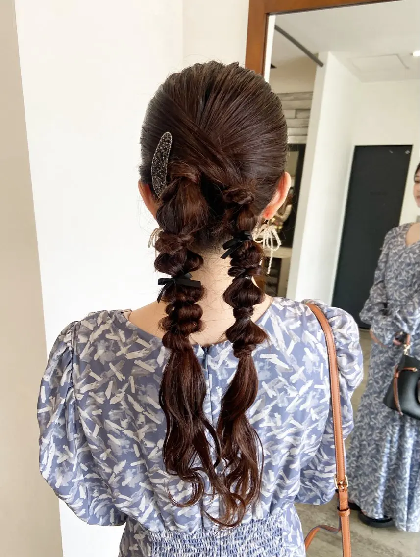 ヘアアレンジ まつ あみのヘアスタイル