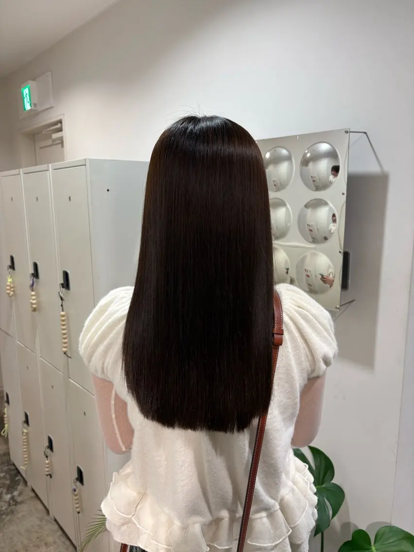 ロング 縮毛矯正 トリートメント 琉花/髪質改善 /レイヤーカットのヘアスタイル