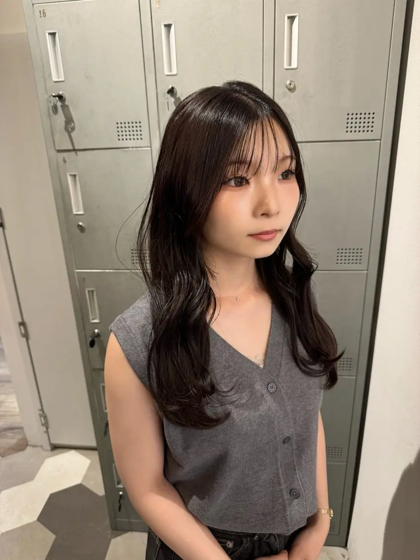 セミロング カット ヘアカラー 【天満1艶髪】潤艶/ 髪質改善🌹釣本竜哉のヘアスタイル