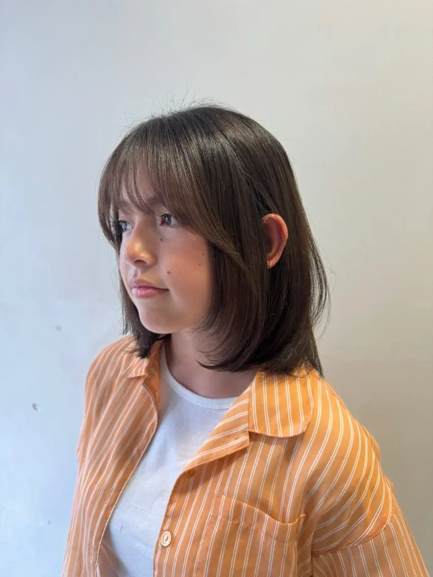 【前髪or顔周りカット+3stepトリートメント+超音波アイロン✨️】の写真