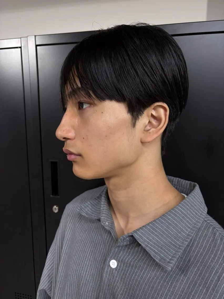 メンズ マッシュ シースルーマッシュ green/ ryuheiのヘアスタイル