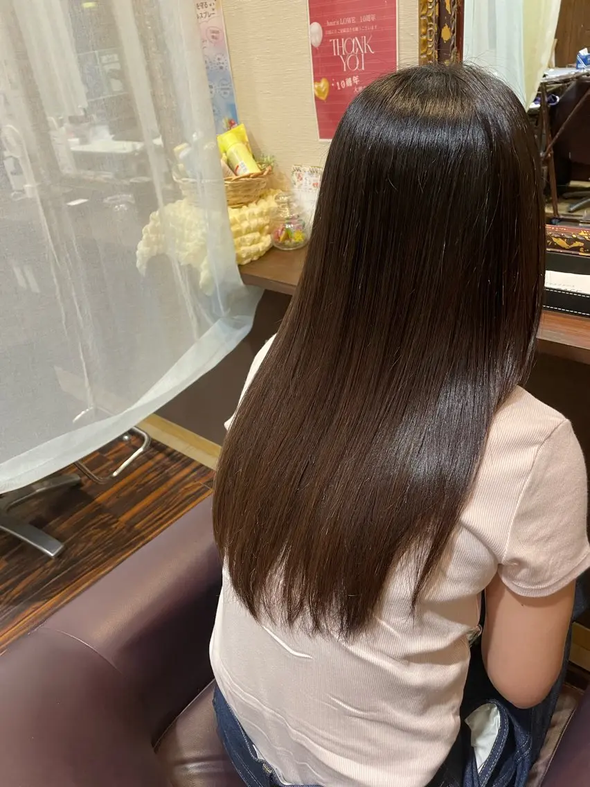 ロング 髪質改善 鳥山 涼花のヘアスタイル