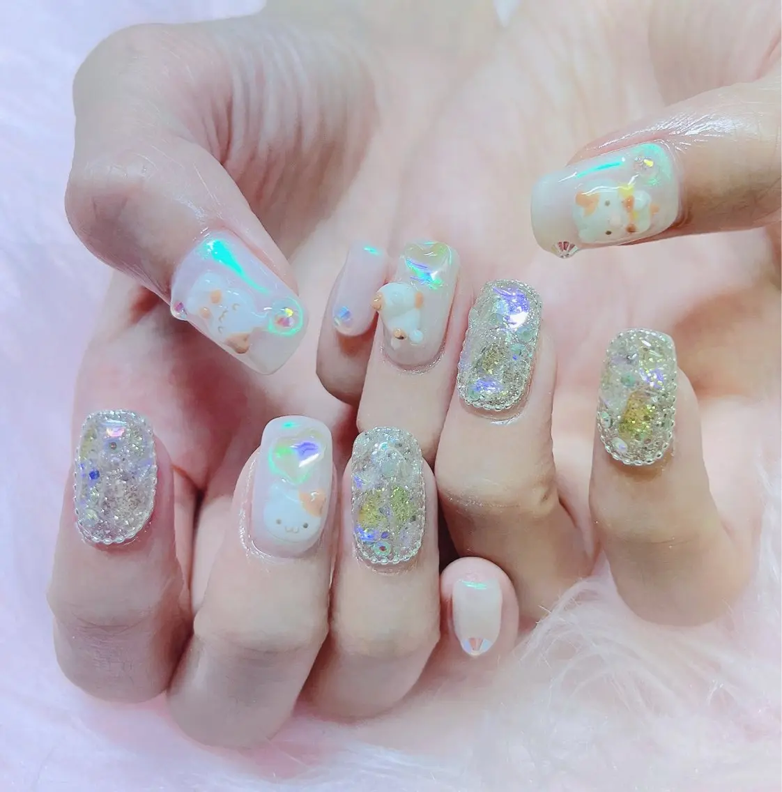 ネイル ハンドネイル MoonNail ユリ🌸のネイルデザイン