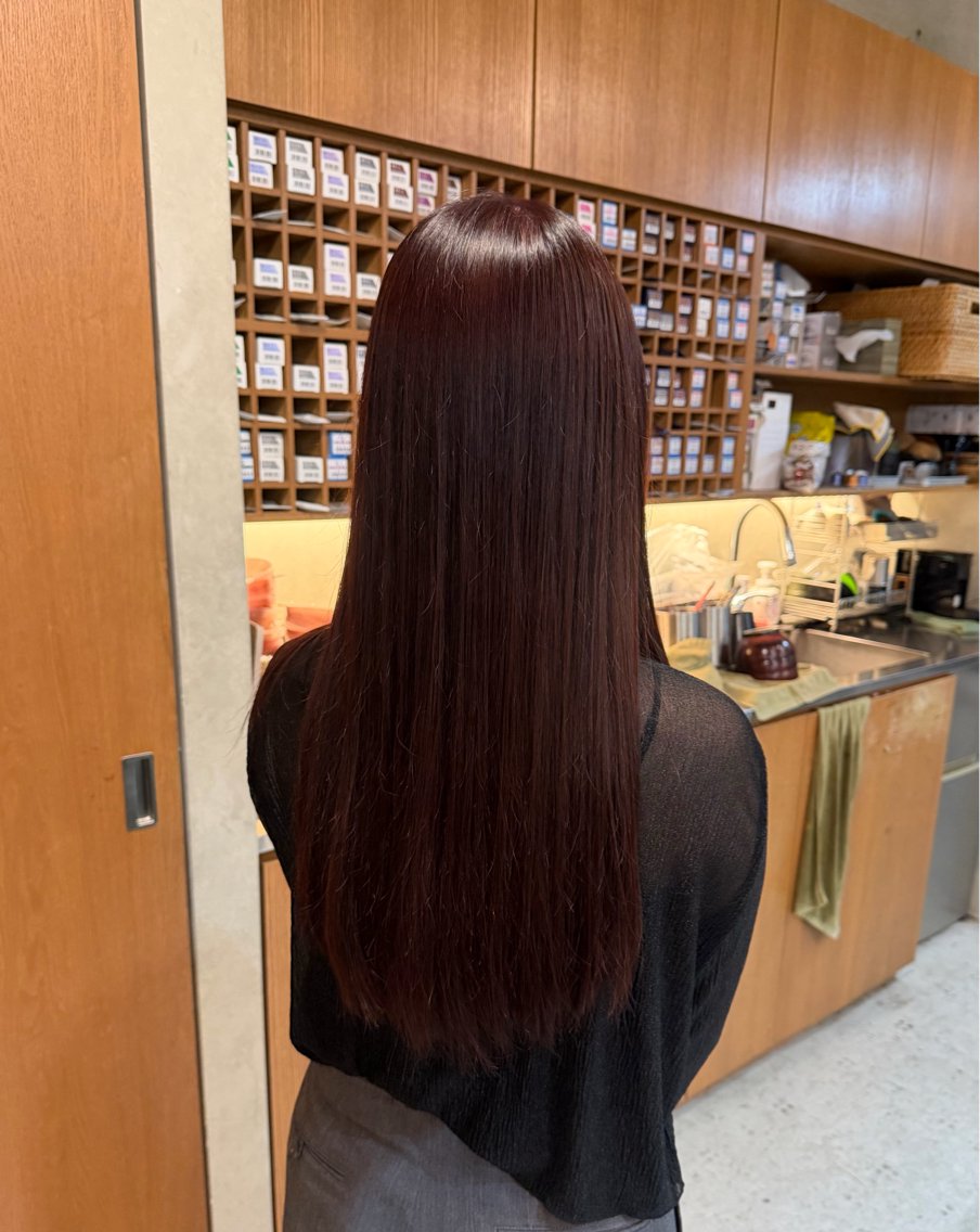 ロング カラー ヘアカラー トリートメント ruup  Aru みさきのヘアスタイル
