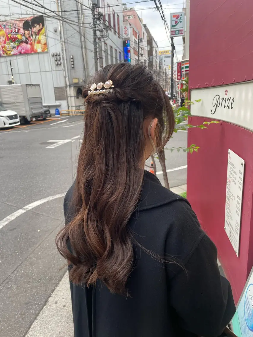 ロング ヘアセット 量産ヘアセット/ ヘアメAyakaのヘアスタイル