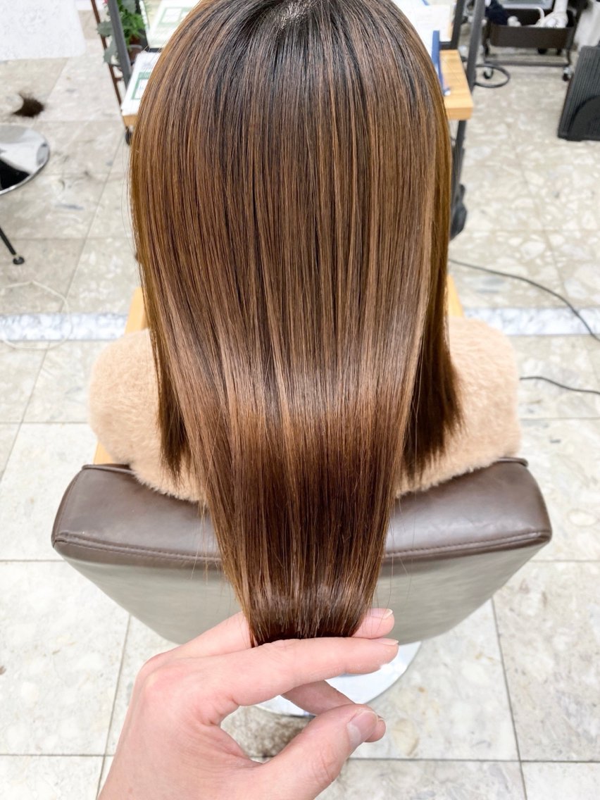 ロング カラー 🌹髪質改善カラー 高発色 西郷🌹のヘアスタイル