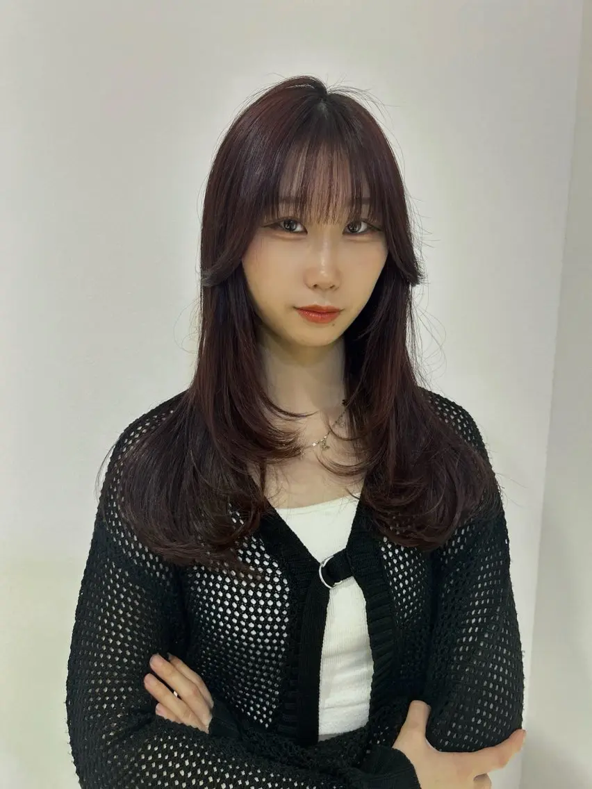 ロング レイヤーカット ワンホンヘア/ 透明感カラー/ゆうとのヘアスタイル