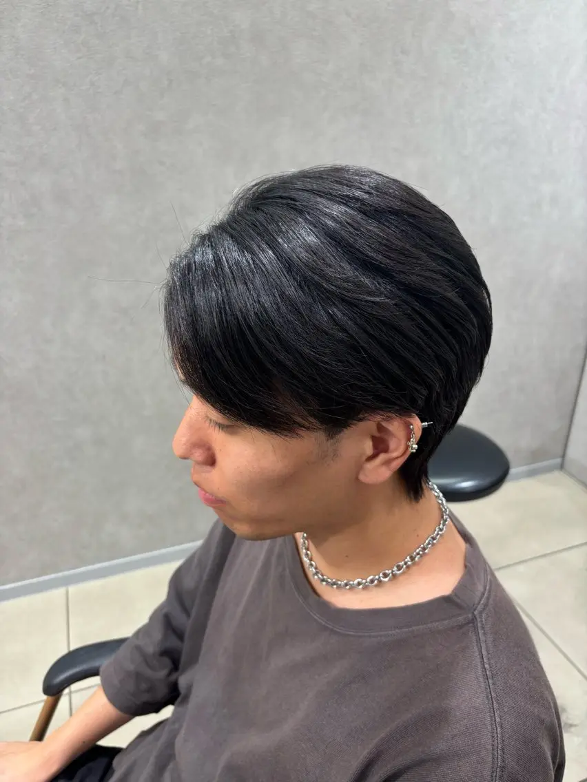 ミディアム パーマ メンズ カット 縮毛矯正 💠メンズ縮毛矯正 /パーマ💠林慶太のヘアスタイル