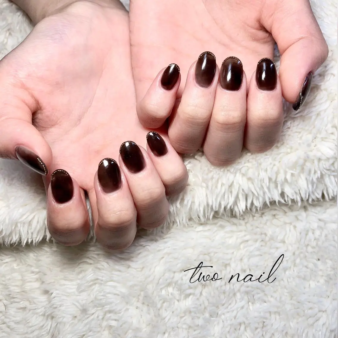 ネイル アートネイル フットネイル ハート ニュアンスネイル ホワイト two nailのネイルデザイン