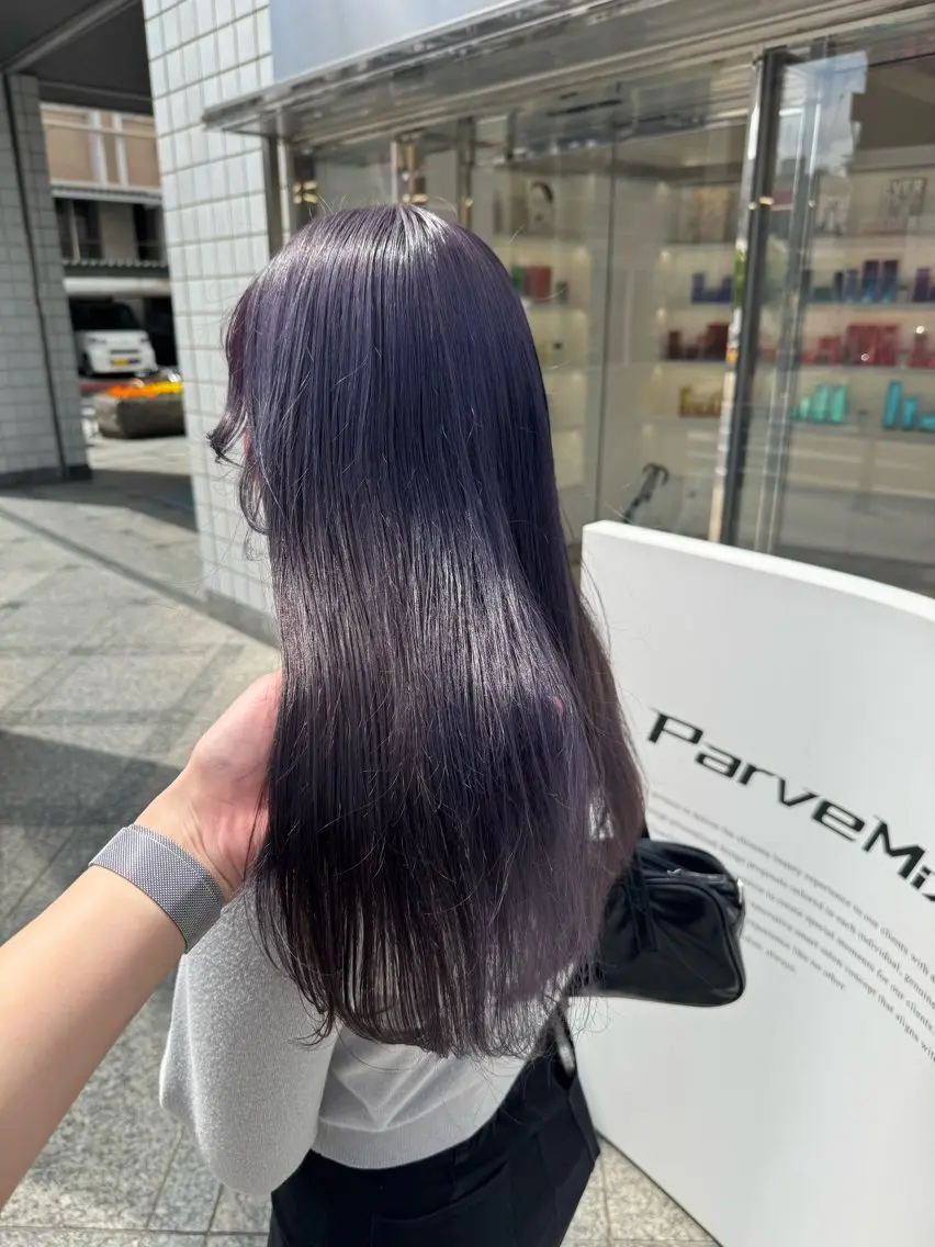 ロング カラー ヘアカラー ParveMix🍀 藤原愛未のヘアスタイル