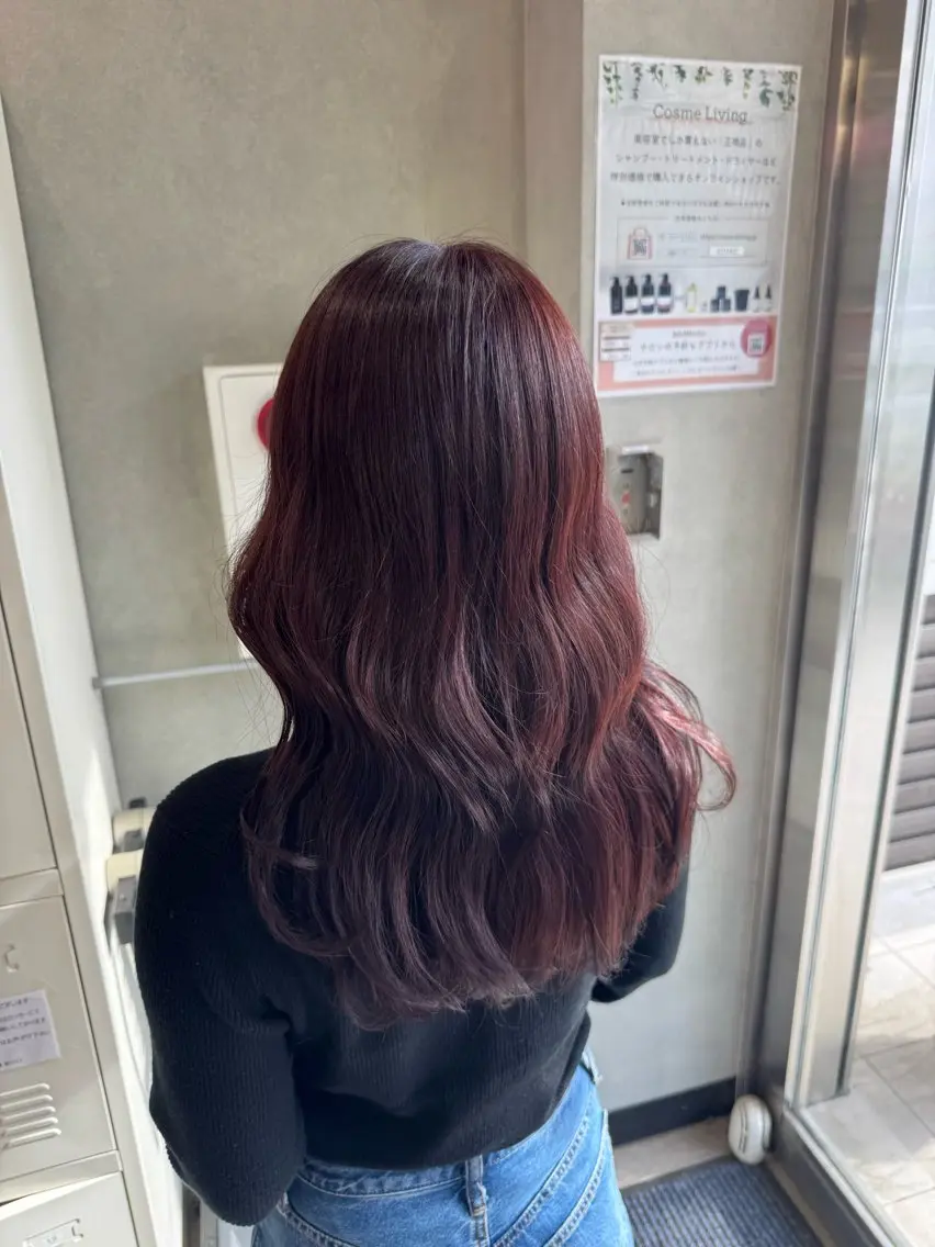 セミロング カラー ヘアアレンジ ヘアカラー トリートメント 💫きたはら りおん💫のヘアスタイル