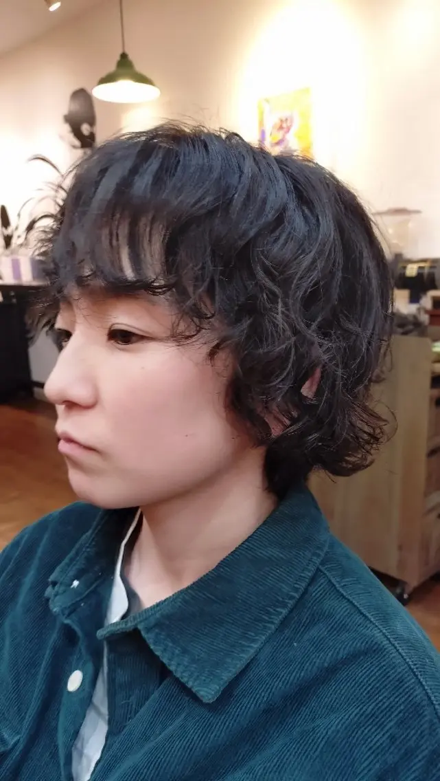 ショート パーマ ショートヘア パーマ 埼玉久喜/ハイトーン デザインカラーRYOのヘアスタイル