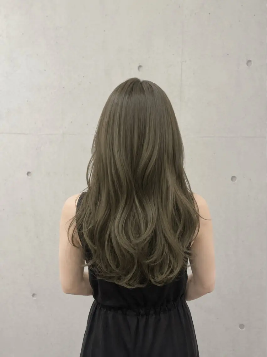 ロング カラー パーマ ヘアアレンジ メンズ 赤み消しカラー /美 髪☘️Reika☘️のヘアスタイル