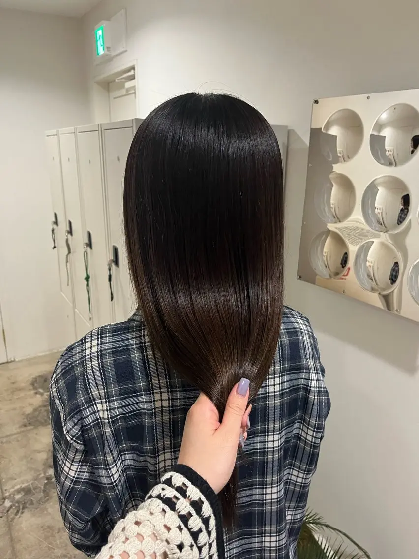 ロング 縮毛矯正 トリートメント 琉花/髪質改善 /レイヤーカットのヘアスタイル