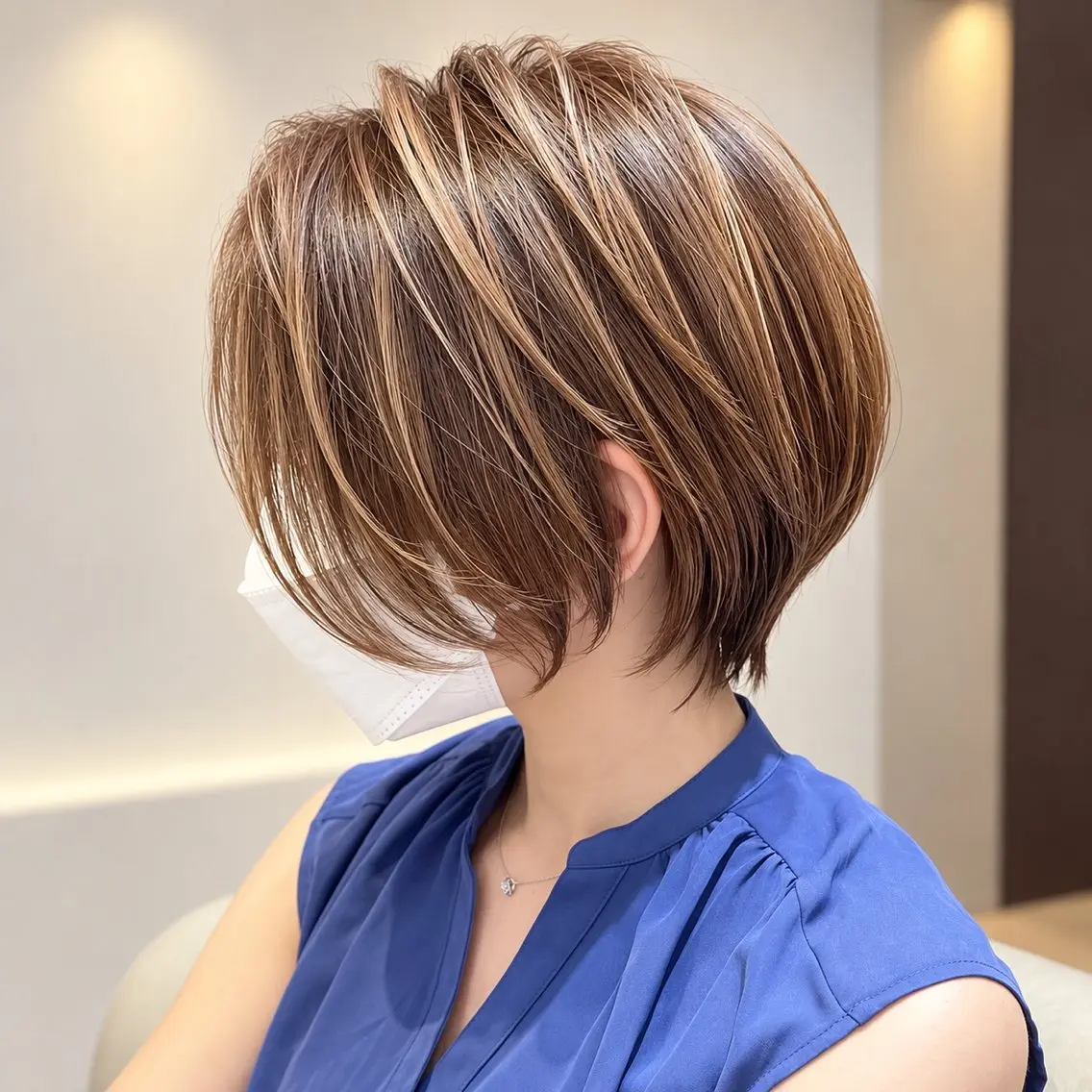 ショート カット ヘアカラー トリートメント 朝ラク/大人ショート /銀座/若狭真央のヘアスタイル