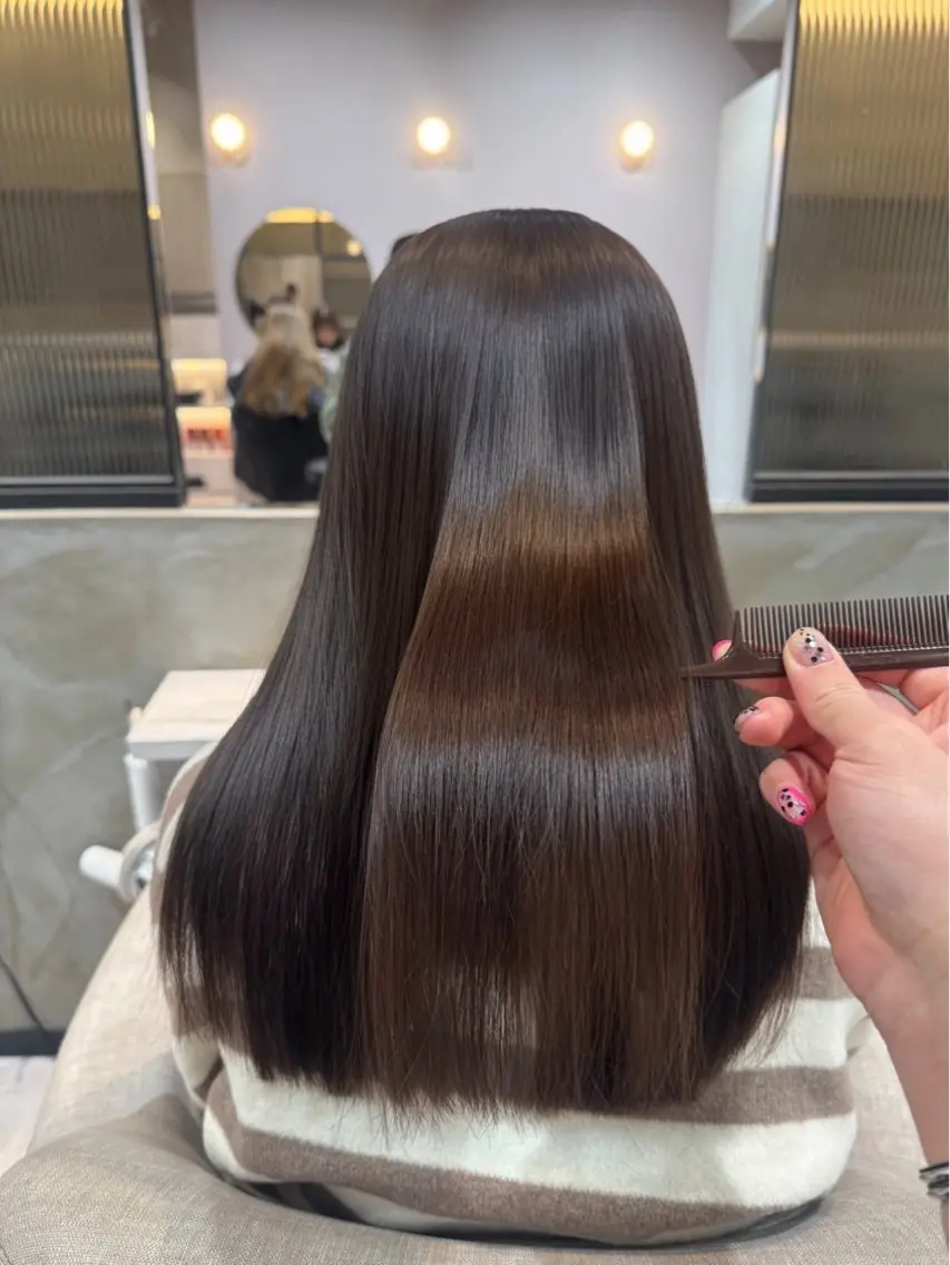 ロング 縮毛矯正 カット 縮毛矯正 トリートメント 🌼縮毛矯正🌼 中野有騎🦕のヘアスタイル