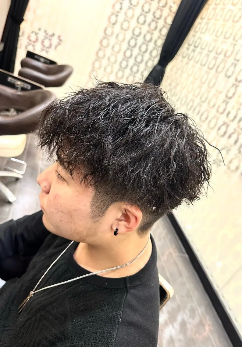 パーマ ナチュラルヘア 神田一瑳のヘアスタイル