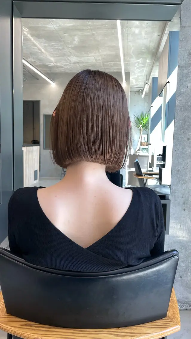 ミディアム カット 佐伯 和佳のヘアスタイル