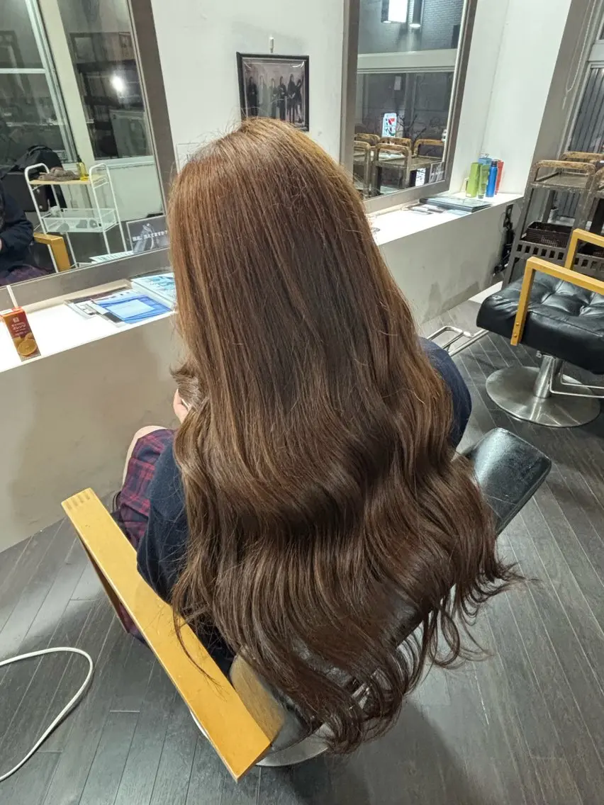 ロング カラー ブリーチ ダブルカラー ブリーチなしカラー ヘアカラー トリートメント ★NOAトレンドヘア /デザインカラー★のヘアスタイル