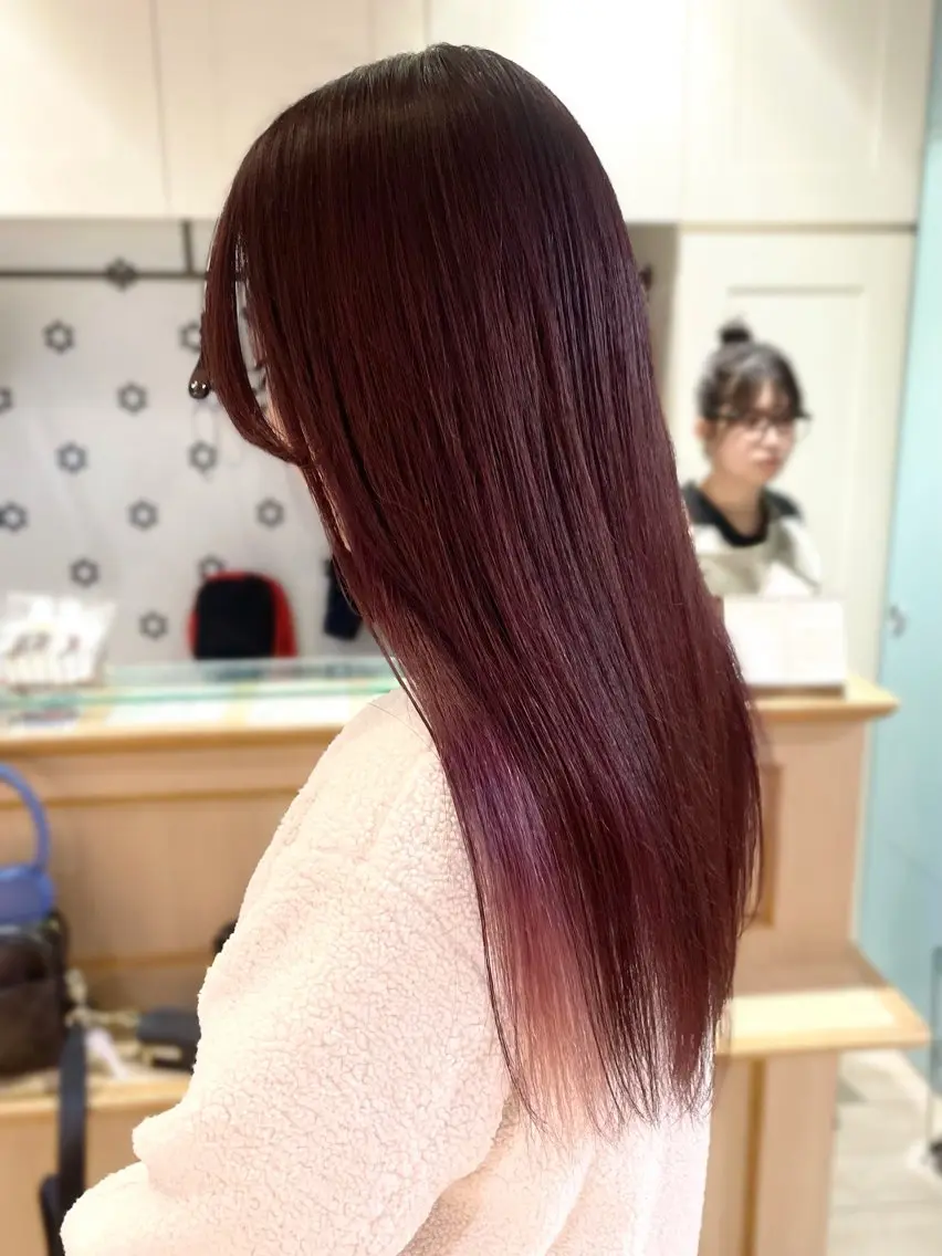 ロング カラー ブリーチ ブリーチなしカラー ヘアカラー 🍬kanami 🍬ボブ/暖色カラーのヘアスタイル