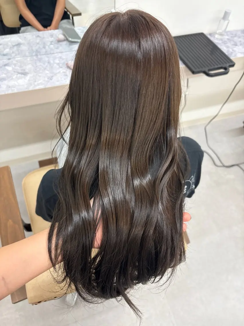カラー ヘアカラー 酸性ストレート /暖色カラー/ユイカのヘアスタイル