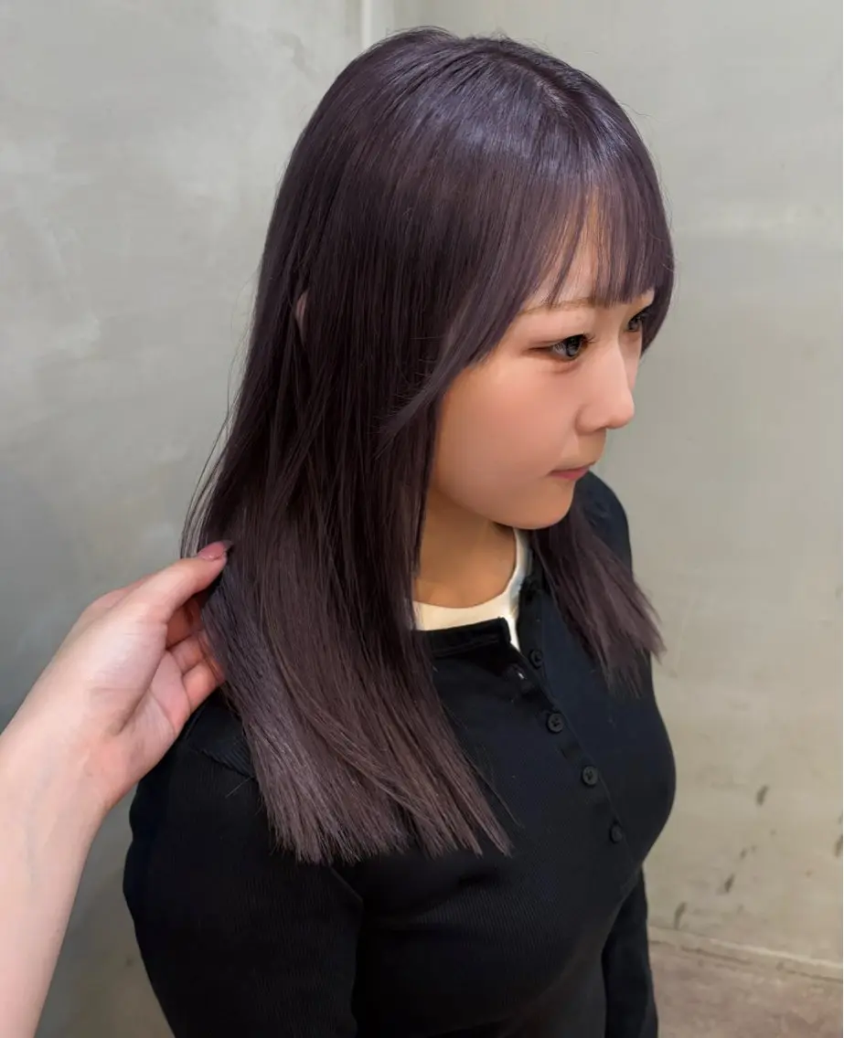 ロング カラー ヘアカラー c h i h i r oのヘアスタイル