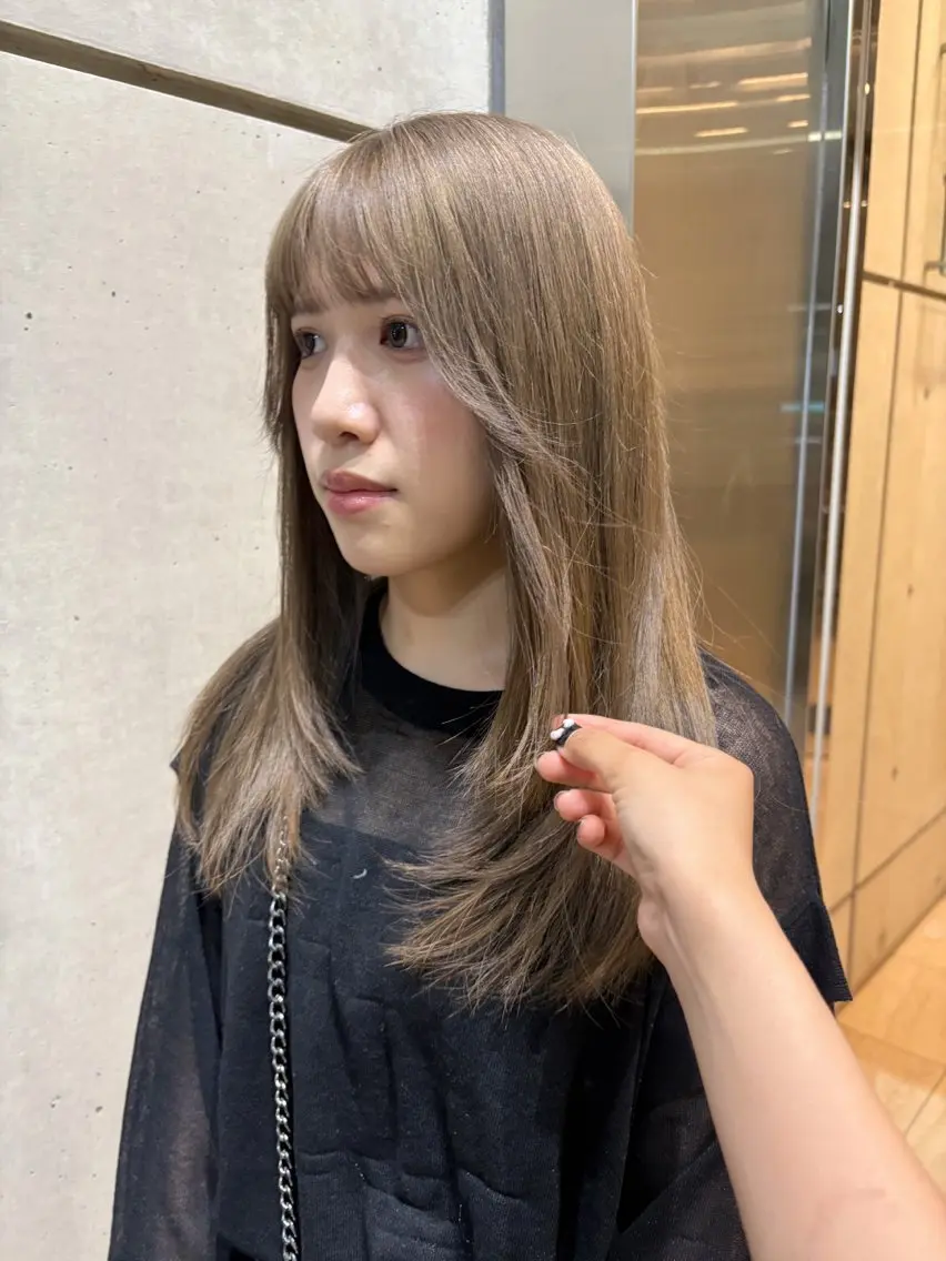 カラー ヘアカラー abe yuikaのヘアスタイル