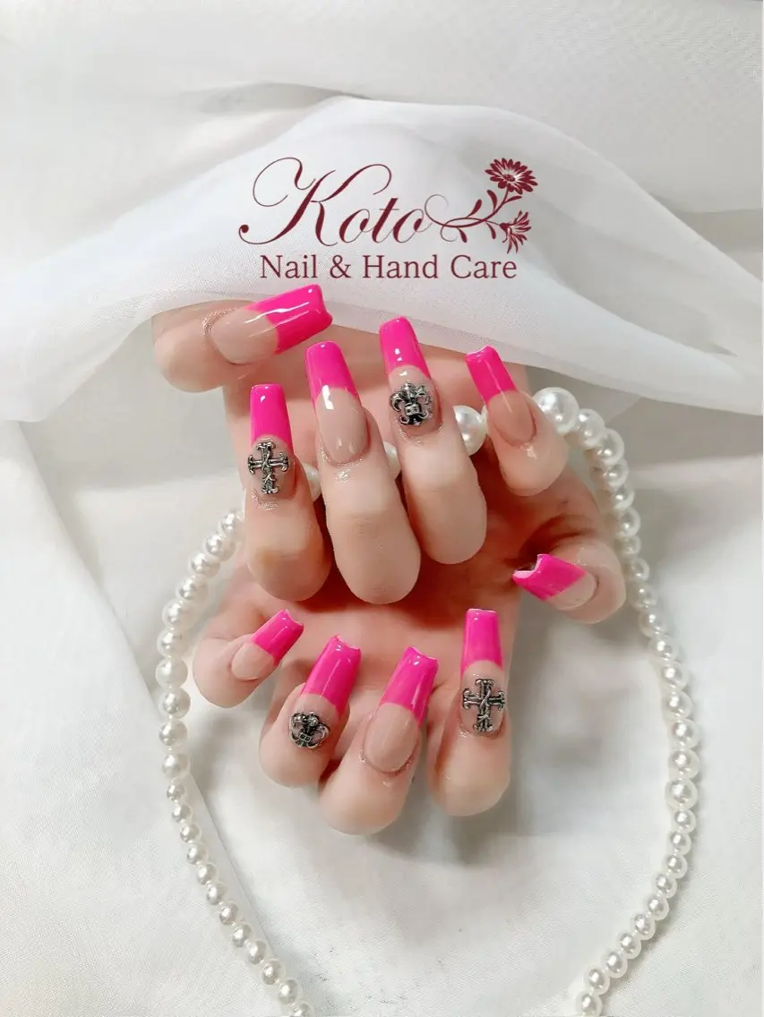 ネイル 長さ出し フレンチネイル ジェルネイル 持ち込み ニュアンスネイル ハンドネイル Nail Salon KOTOのネイルデザイン